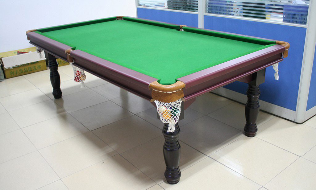 size of standard pub pool table